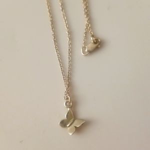 925 Sterling Butterfly Necklace